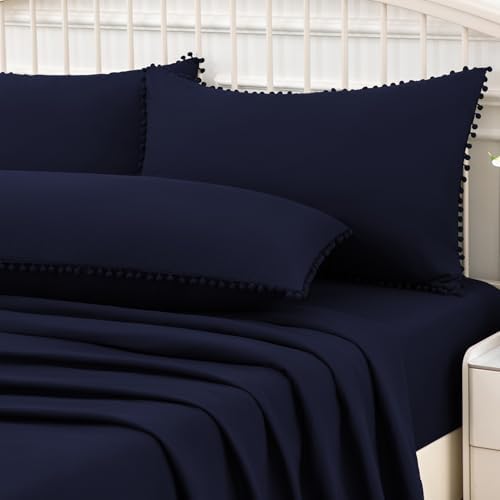 Pom Poms Pillow Shams Body Size, Soft Microfiber Shams Cover - Image 2