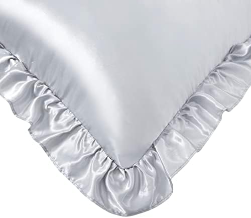 Silky Satin Ruffled Pillow Cases - Image 4