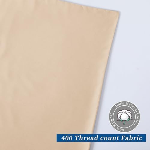 Standard Pillow Protector Set of 2, 100% Egyptian Cotton Pillow Cases - Image 3