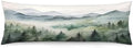 Forest Green Body Pillow Cover Pillowcase by Unknown