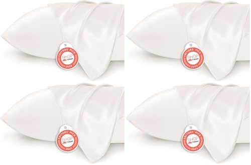 Bedsure King Size Satin Pillowcase Set of 8 by BEDSURE