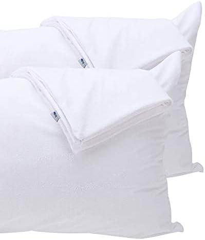Waterproof Feather Proof Pillow Protectors Queen Size by Kingnex