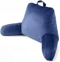 Reading Pillow for Bed with Arm Support, Large Backrest Cushion for Sitting Up by SEASXOLTE