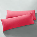 MILVOWOC Brushed Microfiber Body Pillowcases, Hot Pink, 20x48 Inch by MILVOWOC