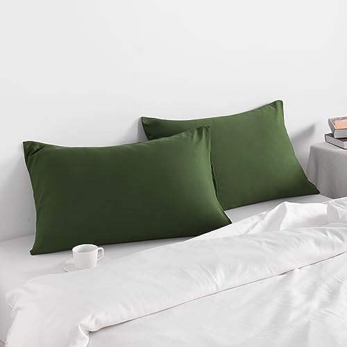 NTBAY Toddler Microfiber Pillowcases, Olive Green - Image 2