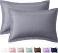 Homiest Gray Pillow Shams Queen Size Set of 2, 2-Inch Flange by Homiest