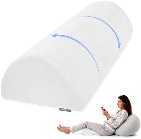 Knee Pillow for Back Sleeping, Memory Foam Bolster Pillow for Legs, Under Knee by Unknown