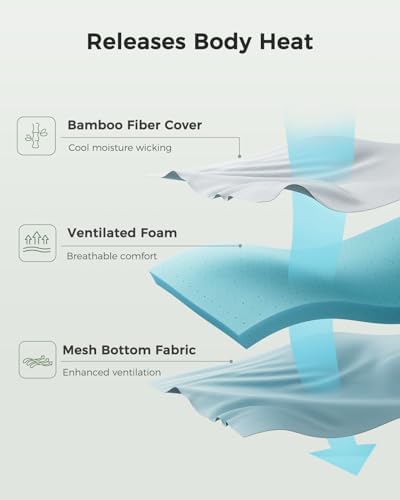 PERLECARE Full Size 4 inch Cooling Mattress Topper - Image 4