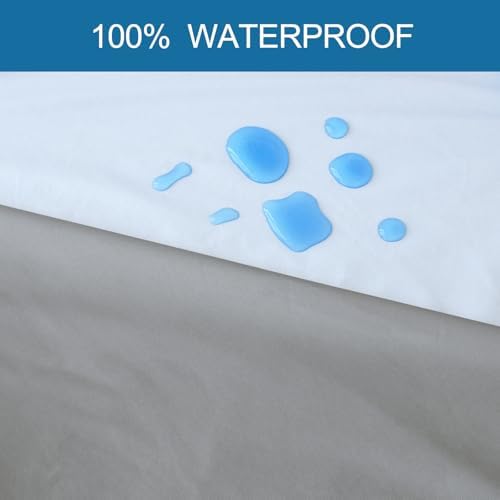 Full Size Waterproof Mattress Protector Cover Pad, Full Fitted Sheet - Image 4