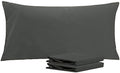 NTBAY Microfiber King Pillowcases, 2 Pack, 20 x 40, Dark Grey by NTBAY