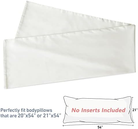 Leeden 100% Cotton Body Pillow Cover 21x54, Envelope Closure - Image 3