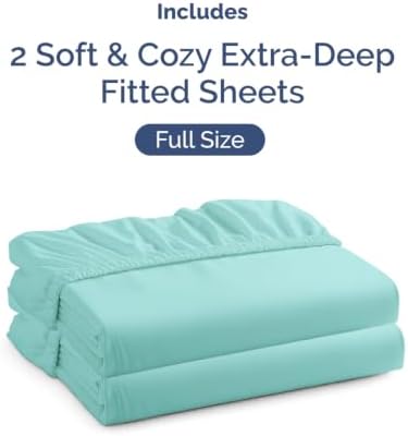 CGK Linens 2 Pack Extra Deep Full Fitted Sheets - Image 4