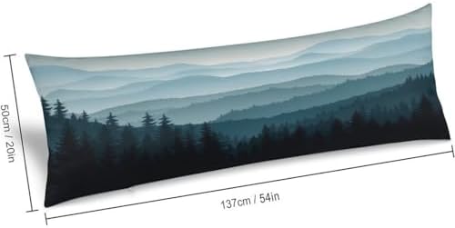 Foggy Forest Body Pillow Cover Pillowcase - Image 2