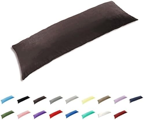 TAOSON 100% Cotton 300 Thread Count Envelope Style Body Pillow Cover, Long by TAOSON