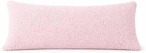 REAFORT Sherpa Body Pillow Cover 21"x54", Zipper Closure by Reafort