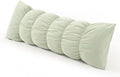 Pat. Pend. Segmented Long Bed Pillow, 47 Inch, Celadon Green by Ailuteie
