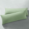 MILVOWOC Brushed Microfiber Body Pillowcases, Sage Green, 20x48 Inch by MILVOWOC