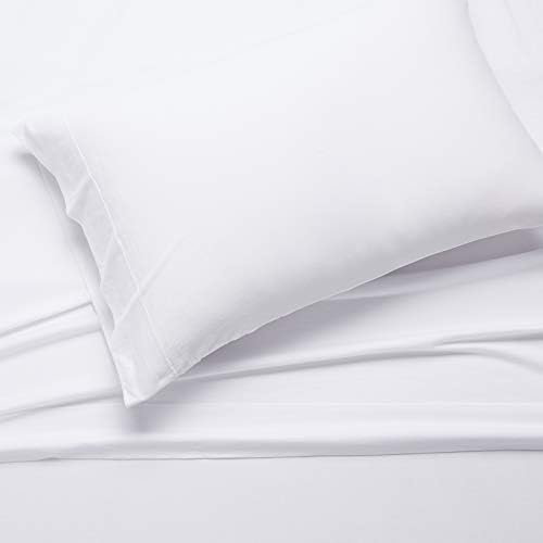 Amazon Basics Breathable, Stretchy 100% Cotton Jersey 3-Piece Bed Sheet Set - Image 3