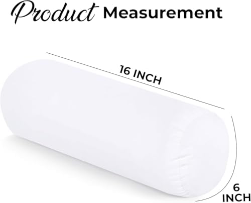 Utopia Bedding Bolster Pillow Inserts, 6x16 Neck roll Pillow, 1 Pack - Image 2