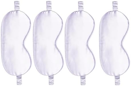 4PACK Sleep Masks Satin Eye Mask Silk Eyes Cover Silky Blindfold Blackout by WJingYiJia