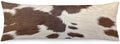 Cow Print Body Pillow Cover Brown Cowhide Western Farmhouse Long Pillow Case by TOKILIAR
