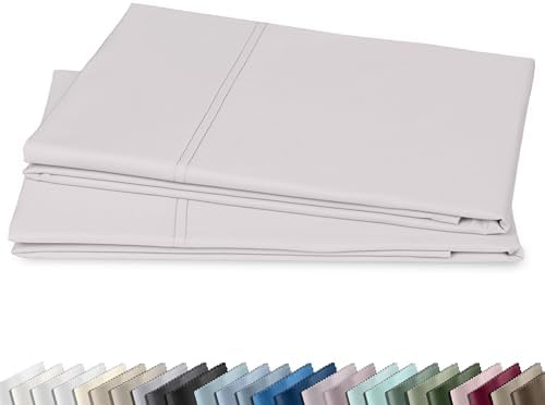 California Design Den 600 TC Set of 2 Pillow Case King Size, Pale Lavender by CaliforniaDesignDen