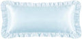 2 Pack Ruffle Satin Pillowcases Body Size 20"x54" Baby Blue by QJFabricCO