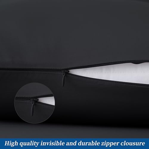 Standard Pillow Protector Set of 2, 100% Egyptian Cotton Pillow Cases - Image 5