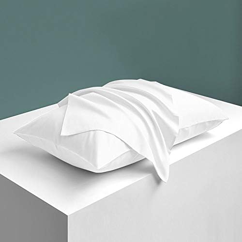 NTBAY Queen Satin Pillowcases, Pure White - Image 5