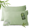 Bedsure Zipper Pillow Cases Standard Size from Rayon Derived from Bamboo by BEDSURE