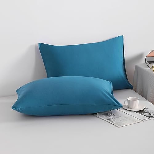NTBAY Microfiber King Pillowcases, 2 Pack, 20 x 36, Teal Blue - Image 2