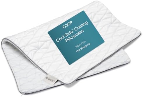 Coop Home Goods Cool Side Pillowcase, Queen Size Cooling Pillow Case by CoopSleepGoods