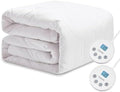 Heated Diamond Quilted Mattress Pad, Queen Size Dual Control, Soft Bed Warmer by Unknown
