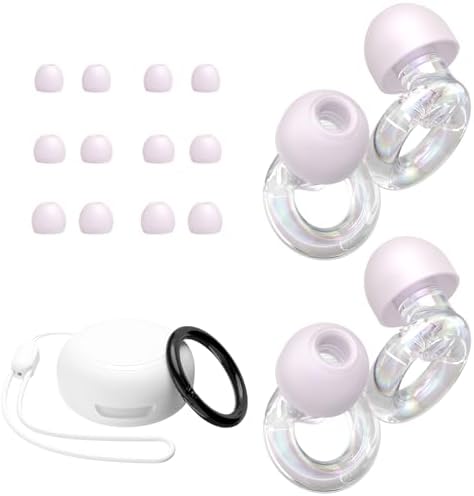 JUSTRVN Ear Plugs for Concert, 2 Pairs of Noise Reduction Earplugs 25dB-30dB by JUSTRVN