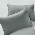 MILVOWOC Brushed Microfiber Queen Pillowcases, Dark Grey, 20x30 Inch by MILVOWOC