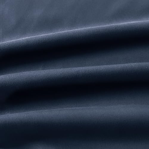 Navy King Size Pillow Cases Set of 2, Microfiber - Image 7