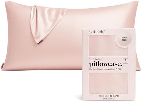 Kitsch Satin Pillowcase with Zipper by Kitsch