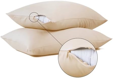 100% Cotton Zippered Pillow Protectors Standard Size - Image 6
