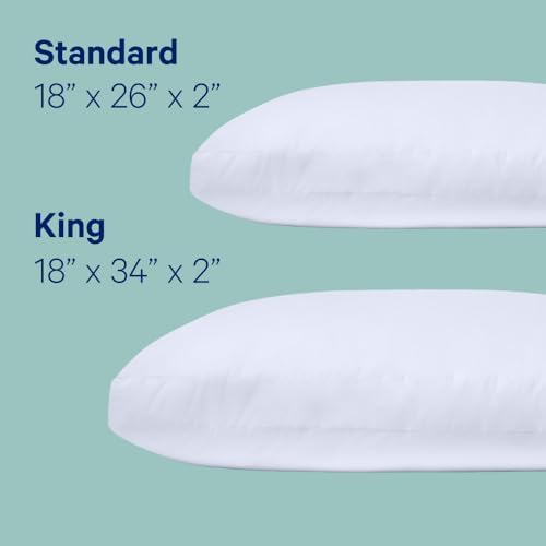 Casper Sleep Essential Pillow 2-Pack – King Down-Alternative Bed Pillow - Image 4