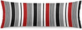 Abstract Stripes Body Pillow Cover Red and Black White Grey Striped Long Pillow by YUDILINSA