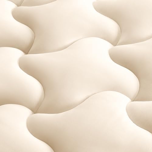 SLEEP ZONE Full Size Soft Mattress Pad, Quilted Fitted Mattress Cover by SLEEPZONELIFE