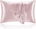 BEDELITE Satin Pillowcases, Small King 20x36 Inch, Lotus Pink by BEDELITE