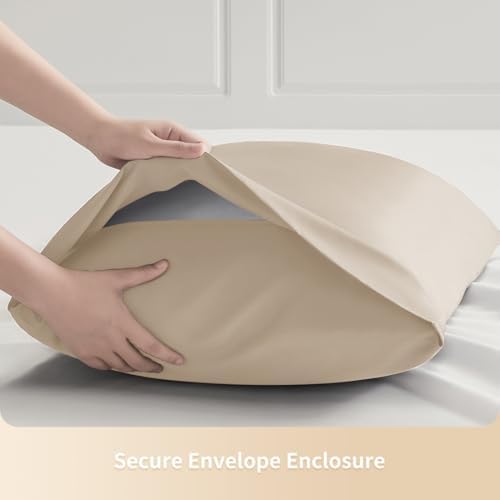 Queen Pillowcases, Cooling Viscose from Bamboo Pillow Covers - Image 6