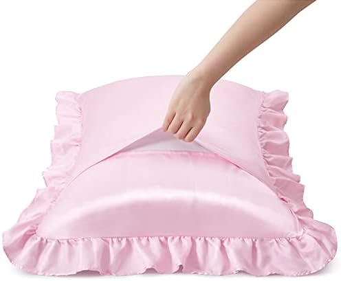Silky Satin Ruffled Pillow Cases - Image 3