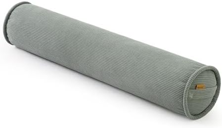 Long Pillow for Bed – Corduroy Round Bolster Pillow for Adults, Decorative Body by Ailuteie
