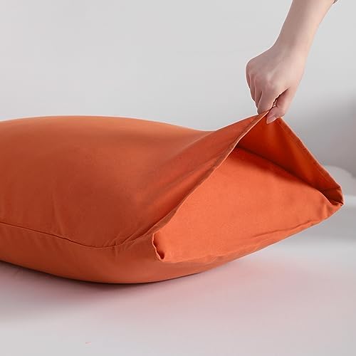 NTBAY Body Microfiber Pillowcase, 1 Pack, 20 x 54, Brunt Orange - Image 3