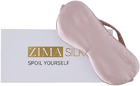 ZIMASILK 100% 22 Momme Pure Mulberry Silk Sleep Mask, Filled by ZIMASILK