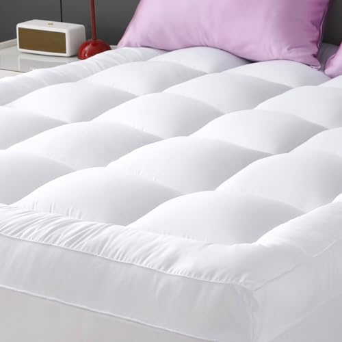 YUGYVOB Full Size Mattress Topper Extra Thick, Cooling Plush Mattress Pad by PremiumHomeLinens