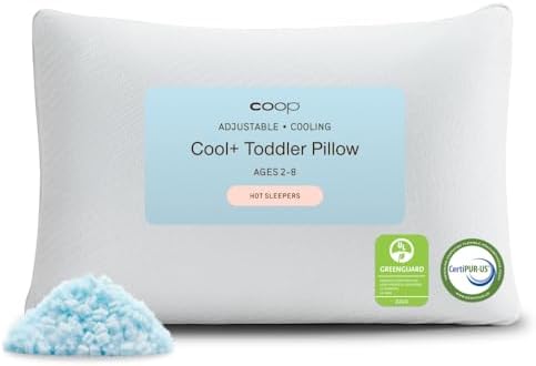 Coop Home Goods Cool+ Adjustable Cooling Toddler Pillow, Cooling Gel Memory by CoopSleepGoods