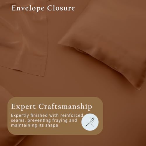 TOSMO Luxury Bamboo Viscose Pillowcase | Queen Pillow Cases Set of 2 - Image 5
